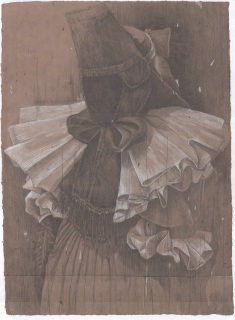 Eiko Borcherding, O.T., 2014, Bleistift, Pastell, 68x49cm