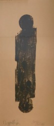 Georg-DickDoppeltiger1993Mischtechnik-auf-Papier100x44cm