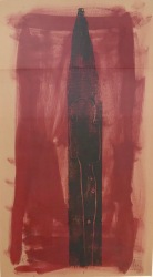 Georg-DickFigur-im-Feuer1993Mischtechnik-auf-Papier100x54cm