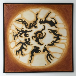 Jürgen-HöritzschDer-Reigen1998Mischtechnik-auf-Leinen124-x-124cm