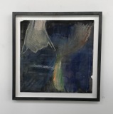 Christiane Bergelt, cobalt legs, 2016, MT auf Papier, 24x25cm