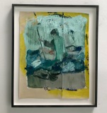 Christiane Bergelt, fnzs 3, 2013, Öl auf Papier, 41x33cm