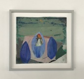 Christiane Bergelt, tre mandorle, 2007, Öl auf Papier, 25x27cm