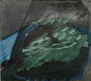 Christiane Bergelt, unter Wasser, 2014, Öl_Papier auf Leinen, 40x45cm