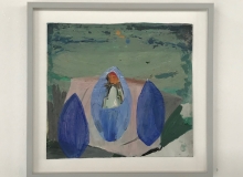 Christiane Bergelt, tre mandorle, 2007, Öl auf Papier, 25x27cm