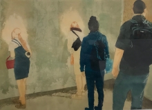 Uta Zaumseil, ngoro, ngoro, 2018, Linolschnitt, 53x86cm
