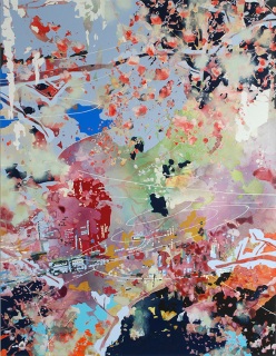 Chika Aruga, Der Weg 1, 2016, Acryl auf Leinwand, 180 x 140 cm_web
