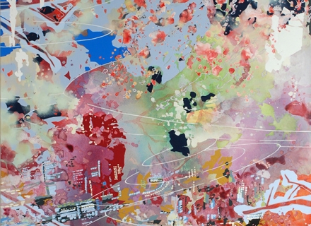 Chika Aruga, Der Weg 1, 2016, Acryl auf Leinwand, 180 x 140 cm_web