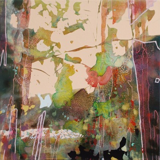 Chika Aruga, Der Weg 4, 2016, Acryl auf Leinwand, 61 x 61 cm_web