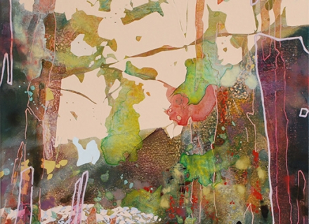 Chika Aruga, Der Weg 4, 2016, Acryl auf Leinwand, 61 x 61 cm_web