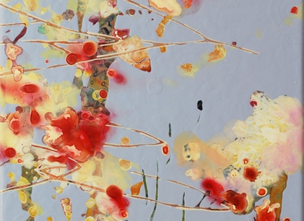 Chika Aruga, Die Ferne 4, 2016, Acryl auf Leinwand, 30 x 24 cm_web