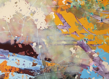 Chika Aruga,Die Ferne 7, 2016, Acryl auf Leinwand, 200 x 140 cm_web