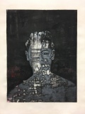 Csaba Fürjesi, Charakterspeicher I, 2017, Öl auf Leinwand, 70x56cm