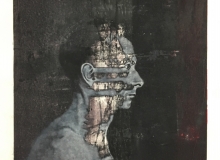 Csaba Fürjesi, Charakterspeicher II, 2017, Öl auf Leinwand, 70x56cm