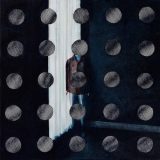 Csaba Fürjesi, return calling, 2014, Öl auf Leinwand, 45x45cm