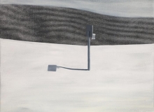 Csaba Fürjesi, Trainingscamp, 2012, Öl auf Leinwand, 60x70cm