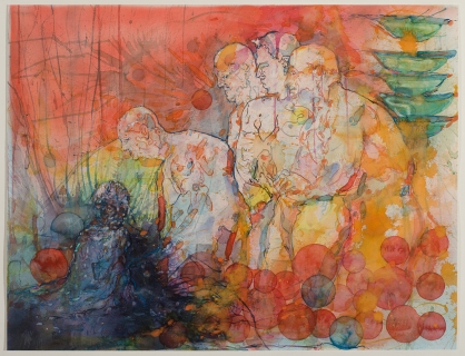 Johannes Ulrich Kubiak, Europa, 2014, Aquarelle, 46x60cm