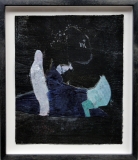 Christiane Bergelt, Regina print white bodies, 2016, gefärbter, kolorierter Holzschnitt, 24,5 x 20 cm