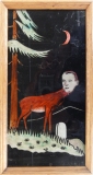 Jan Kummer, Eros,2017,Eglomisierung,32x16cm