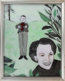 Jan Kummer, Fundstück, 2015, Eglomisierung, 32x26cm