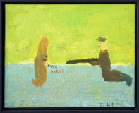 Osmar Osten, Selber Assi, 2016, Öl auf Leinwand, 24x30cm