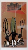 Peter Kallfels, 3 Päpste, 2008, Siebdruck,53,5x30cm