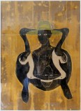 Peter Kallfels,Komoranfischer,2015,Öl auf Papier,54x39cm ,2200€