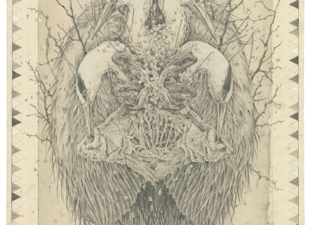 Eiko Borcherding, O.T., 2013, Bleistift, Pastell, 84x63cm