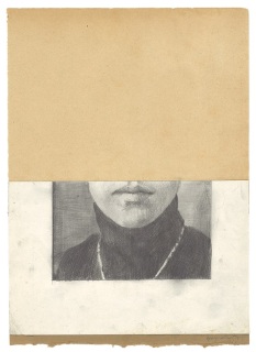 Eiko Borcherding, O.T., 2017, Bleistift, Collage, 32x22cm