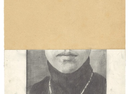 Eiko Borcherding, O.T., 2017, Bleistift, Collage, 32x22cm