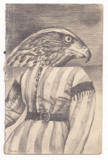 Eiko Borcherding, O.T., 2018, Bleistift, 19x12cm