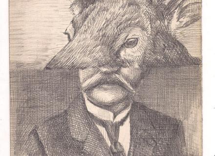 Eiko Borcherding, O.T., 2018, Bleistift, 19x12cm
