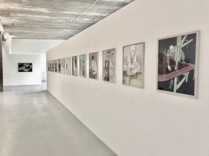 Ausstellungsansicht: Jan Kummer, Erfordernis und Hingabe, 2019.