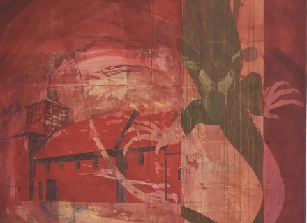 Peter Kallfels, Querfurt, 2017, Öl auf Papier und Leinwand , 126x92cm