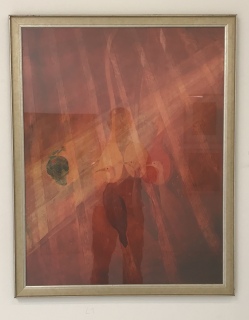 Peter Kallfels, Ansprache, 2014, Öl auf Papier, 90x70cm